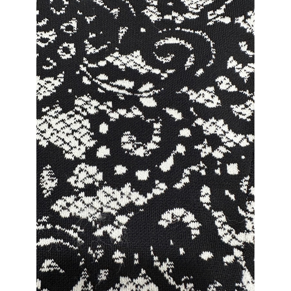 SCOOP NYC Black‎ White Lace Knit Skater Skirt Womens Size Small - Picture 2 of 5
